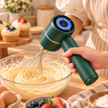 Cordless LED Electric Hand Mixer – 3-Speed Rechargeable Whisk